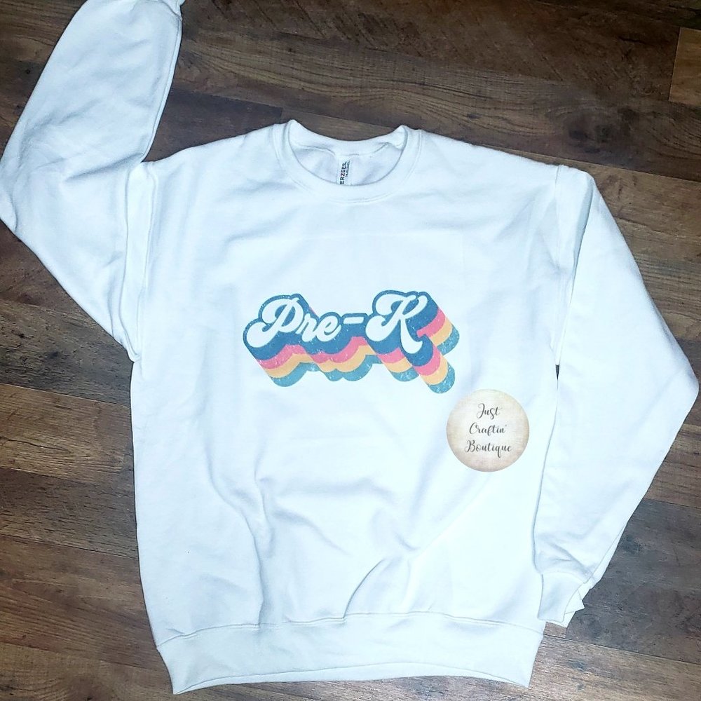 NEW prek Teacher Sweatshirt NWOT